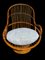 Swivel Rattan and Bamboo Armchair, 1970s 3
