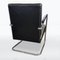 Poltrone Bauhaus in metallo cromato e pelle, anni '30, set di 2, Immagine 5