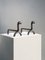 Shabby-Chic Neoclassical Wrought Iron Andirons, 1960, Set of 2, Image 4