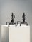 Brutalistische Französische Schmiedeeisen Andirons, 1960, 2er Set 1