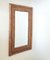 Miroir 20ème Siècle en Bambou en Rotin, Italie, 1950s 2