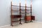 Libreria Mid-Century in teak con scrivania pieghevole, anni '50, Immagine 15