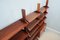 Libreria Mid-Century in teak con scrivania pieghevole, anni '50, Immagine 5