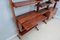Libreria Mid-Century in teak con scrivania pieghevole, anni '50, Immagine 11