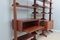 Libreria Mid-Century in teak con scrivania pieghevole, anni '50, Immagine 13