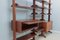 Libreria Mid-Century in teak con scrivania pieghevole, anni '50, Immagine 14