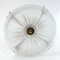 Crystal and Brass Ceiling Lamp / Flush Mount by Carl Fagerlund for Orrefors, 1960s 1