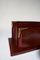 Portaposta vintage in pelle bordeaux, Francia, anni '70, Immagine 3