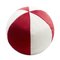 Samt Ballkissen in Rot und Weiß von Lo Decor 1