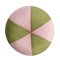 Coussin Ball en Velours Rose et Vert par Lo Decor 2