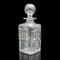 Servicio de decantador inglés eduardiano de cristal de Mappin & Webb, década de 1890. Juego de 2, Imagen 5