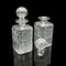 Servicio de decantador inglés eduardiano de cristal de Mappin & Webb, década de 1890. Juego de 2, Imagen 2