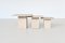 Italienische Vintage Satztische aus Travertin, 1970, 3er Set 7