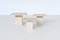 Italienische Vintage Satztische aus Travertin, 1970, 3er Set 3