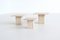 Italienische Vintage Satztische aus Travertin, 1970, 3er Set 2