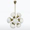 Lampadario Sputnik Mid-Century in ottone di Kamenicky Senov, anni '60, Immagine 3