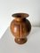 French Banded Inlaid Wooden Vase, 1940s 4