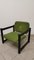 Living Room Set in Green and Black, 1970s, Set of 3 7