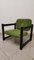 Living Room Set in Green and Black, 1970s, Set of 3 6