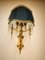 Brass Wall Light with Decorated Fan 17