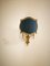 Brass Wall Light with Decorated Fan 7