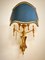 Brass Wall Light with Decorated Fan 2