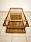 Double Glass Coffee Table with Wheels 12