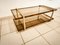 Double Glass Coffee Table with Wheels 11
