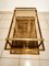 Double Glass Coffee Table with Wheels 2