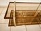 Double Glass Coffee Table with Wheels 3