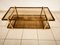 Double Glass Coffee Table with Wheels 6