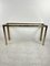 Console Table in Chromed Metal and Brass, 1960s 12