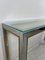 Console Table in Chromed Metal and Brass, 1960s 6