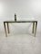 Console Table in Chromed Metal and Brass, 1960s 4