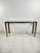 Console Table in Chromed Metal and Brass, 1960s 1