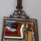Vintage Italian Brass Mirror with Leather Rope, 1950s, Image 2