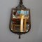 Vintage Italian Brass Mirror with Leather Rope, 1950s, Image 6