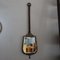Vintage Italian Brass Mirror with Leather Rope, 1950s, Image 1