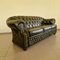 Chesterfield Living Room Set in Green Genuine Leather, Set of 4 5