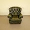 Chesterfield Living Room Set in Green Genuine Leather, Set of 4 12