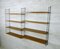 Swedish Wall Unit with Eight Teak Shelves by Nisse Strinning for String, 1950s, Image 4