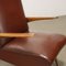 Vintage Armchair with Wood Spring Padding Leatherette, 1950s, Image 5