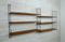 Vintage Teak Wall Unit with Six Shelves by Nisse Strinning for String, 1950s 3