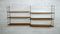 Vintage Teak Wand Regalsystem mit Sechs Böden von Nisse Strinning für String, 1950er 1