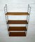 Swedish Wall Unit with Four Teak Shelves by Nisse Strinning for String, 1950s, Image 2