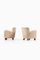 Set of Easy Chairs in Beech & Reupholstered in Sheepskin attributed to Fritz Hansen, 1938 3