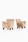 Set of Easy Chairs in Beech & Reupholstered in Sheepskin attributed to Fritz Hansen, 1938 2