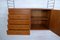 Swedish Teak Wall Unit by Nisse Strinning for String, 1950s 7
