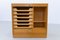 Dänischer Vintage Eichenschrank mit Rolltür, 1960er 7