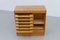 Dänischer Vintage Eichenschrank mit Rolltür, 1960er 9